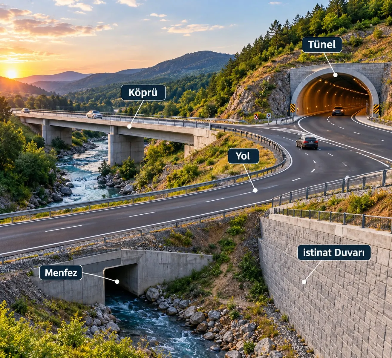 Yol, Köprü ve Asfalt Çalışmaları